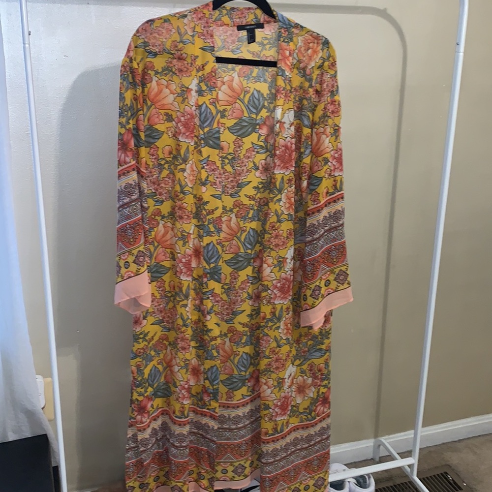 Forever 21 Sheer Casual Jacket/ Kimono